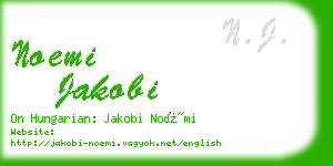 noemi jakobi business card